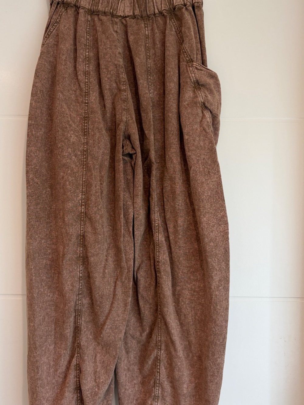 FREE PEOPLE Linen Barrel Pants - Picture 3 of 5